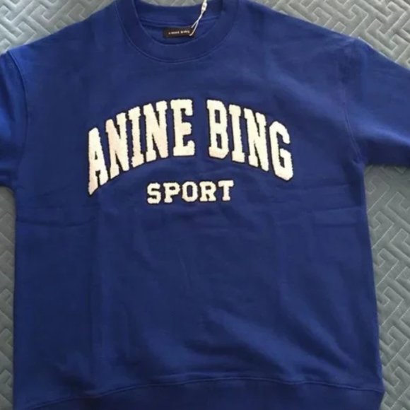 Anine Bing Sport Tyler Sweatshirt→Blue S